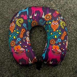 Owl Print Neck Pillow